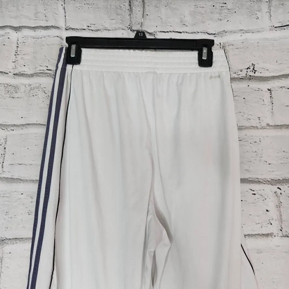 Adidas 3 Striped Sportswear Shorts White Black Gray Size Small 12